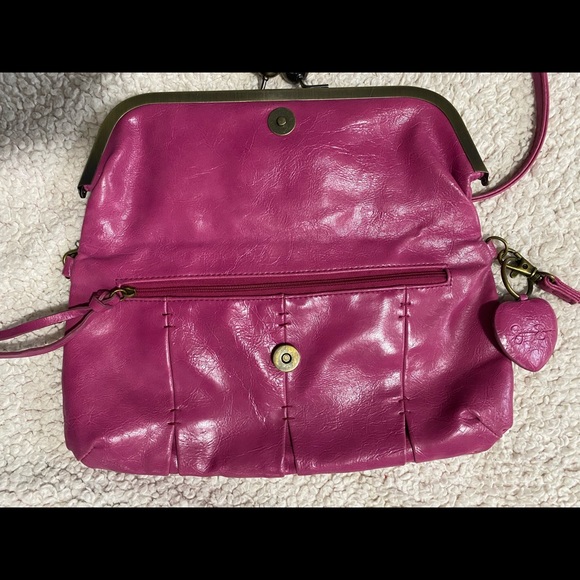 🌈Jessica Simpson Pink Fold Over Cross Body - Picture 15 of 16